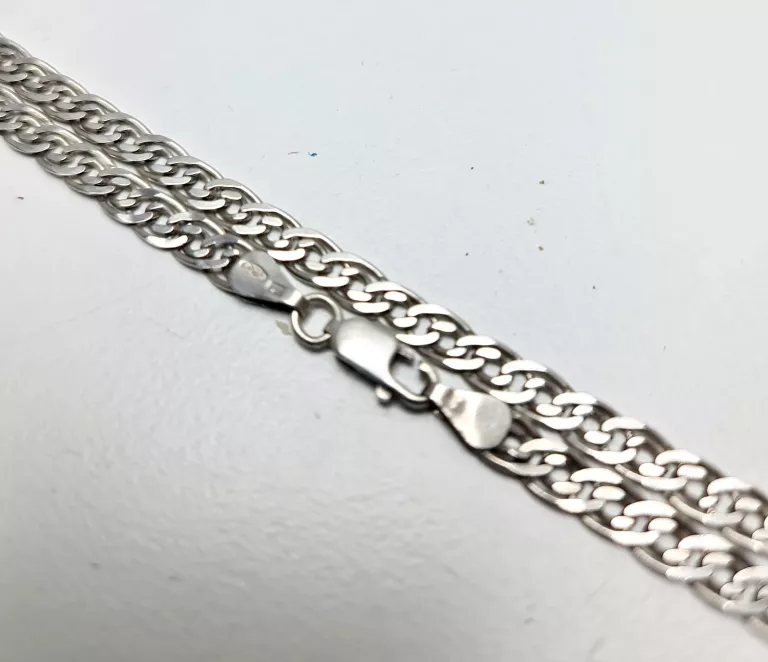 STYLOWY SREBRNY ŁAŃCUSZEK 12,57G P925 52CM !!