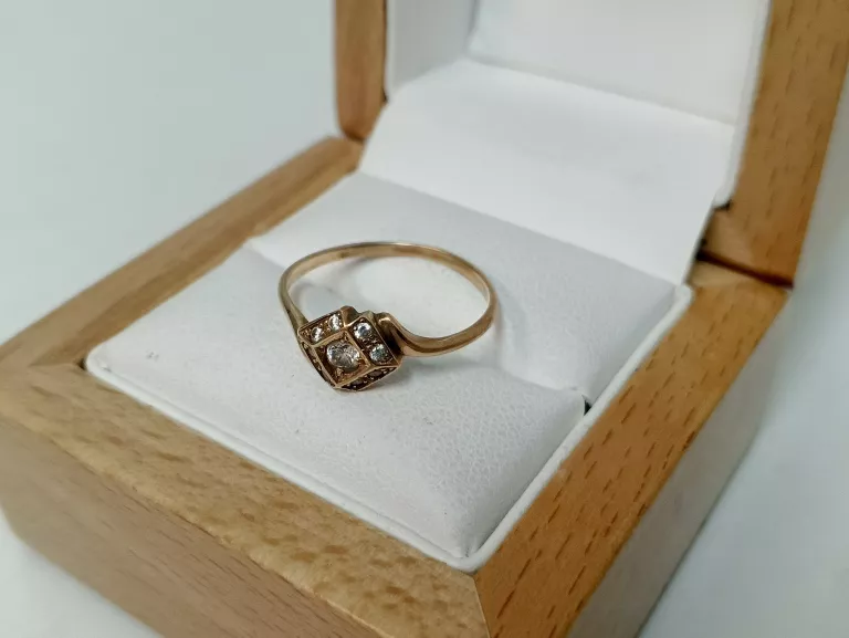 PIĘKNY ZŁOTY  PIERSCIONEK PR 585 1,83 G ROZ 18