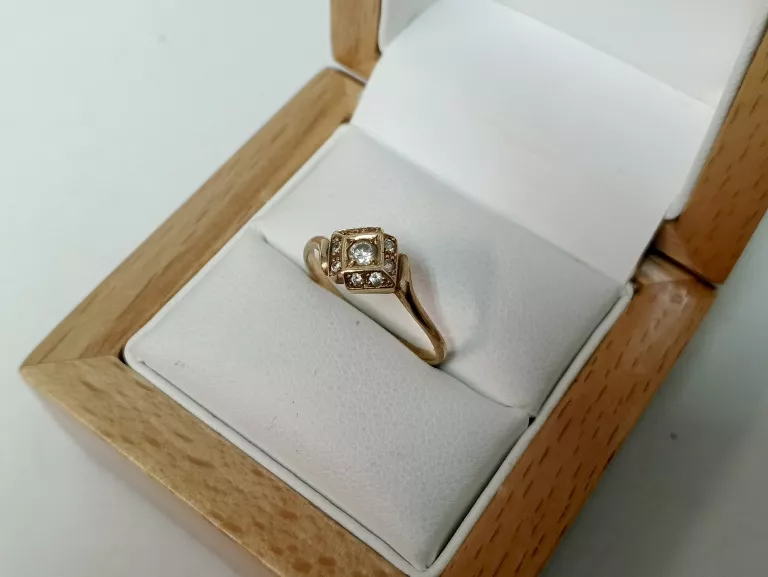 PIĘKNY ZŁOTY  PIERSCIONEK PR 585 1,83 G ROZ 18