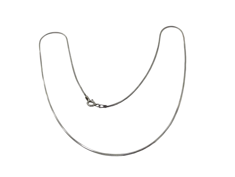 SREBRNY ŁAŃCUSZEK 4,39G PR.925 DŁ.45CM *USZKODZONY*