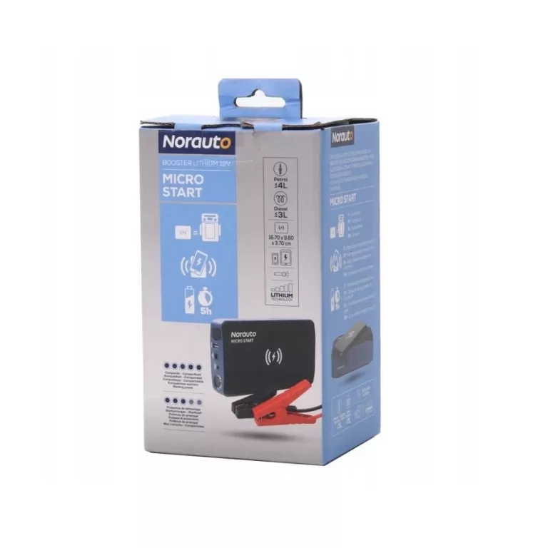 URZĄDZENIE ROZRUCHOWE NORAUTO BOOSTER MICRO START 12V 600A