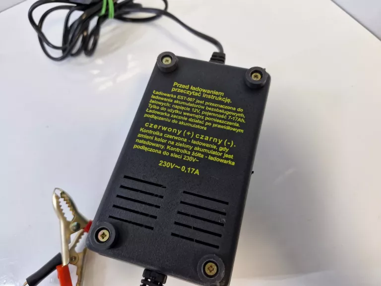 PROSTOWNIK ŁADOWARKA EST-507 12V 1.5A ŻELOWE KWASOWE