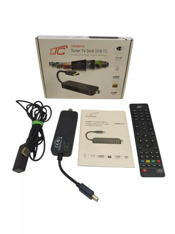 TUNER TV STICK DVB-T2 LTC DO TV NAZIEMNEJ LTC LXDVB211M