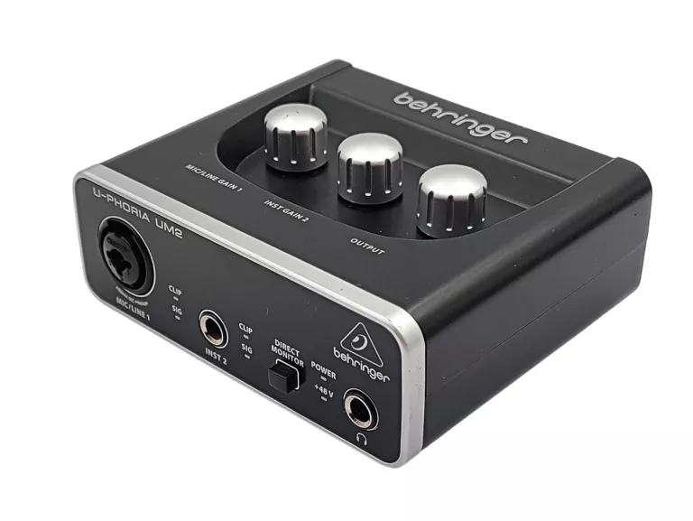 MIKROFON AUDIO-TECHNICA AT2020 + INTERFEJS BEHRINGER U-PHORIA UM2