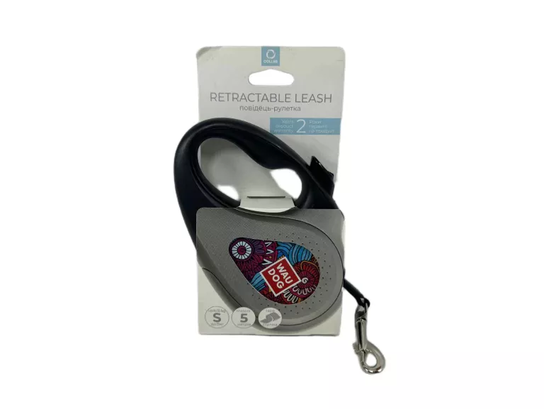 SMYCZ AUTOMATYCZNA DLA PSA WAUDOG R-LEASH, RYSUNEK KWIATY 5M DO 15 KG