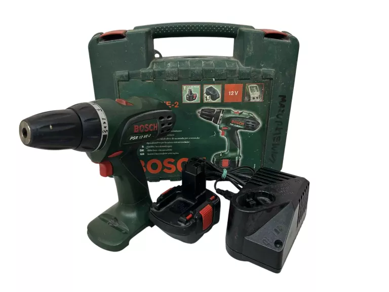 BOSCH PSR 12 VE-2 Z AKCESORIAMI !! OKAZJA !!
