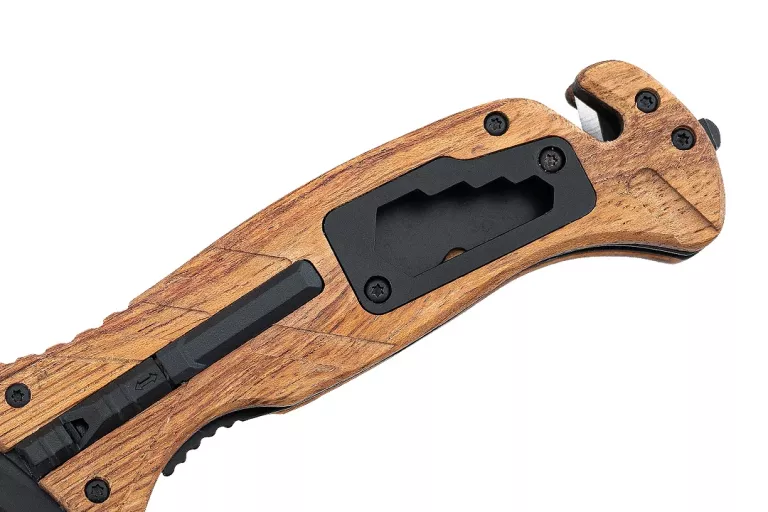 NÓŻ RATOWNICZY BSH ADVENTURE N-501B 6W1 KRZESIWO KLUCZE GWIZDEK