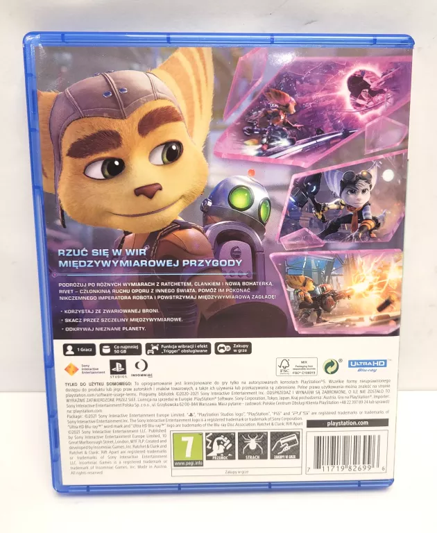 GRA NA PS5 RATCHET AND CLANK RIFT APART PLAYSTATION 5