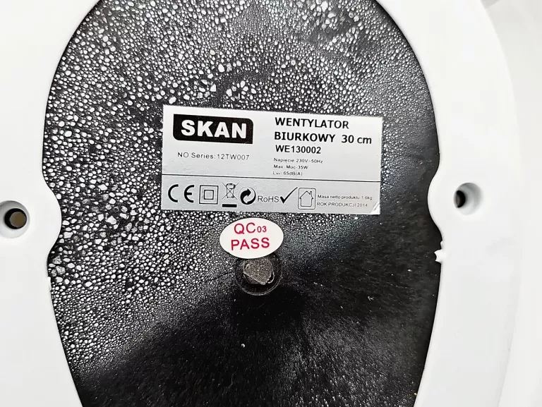 WENTYLATOR BIURKOWY SKAN WE130002