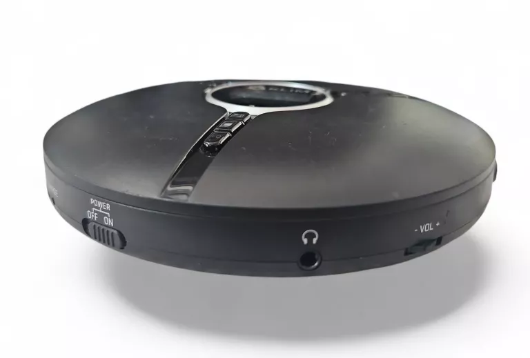 DISCMAN PRZENOŚNY ODTWARZACZ CD Z WBUDOWANĄ BATERIĄ SŁUCHAWKI KLIM