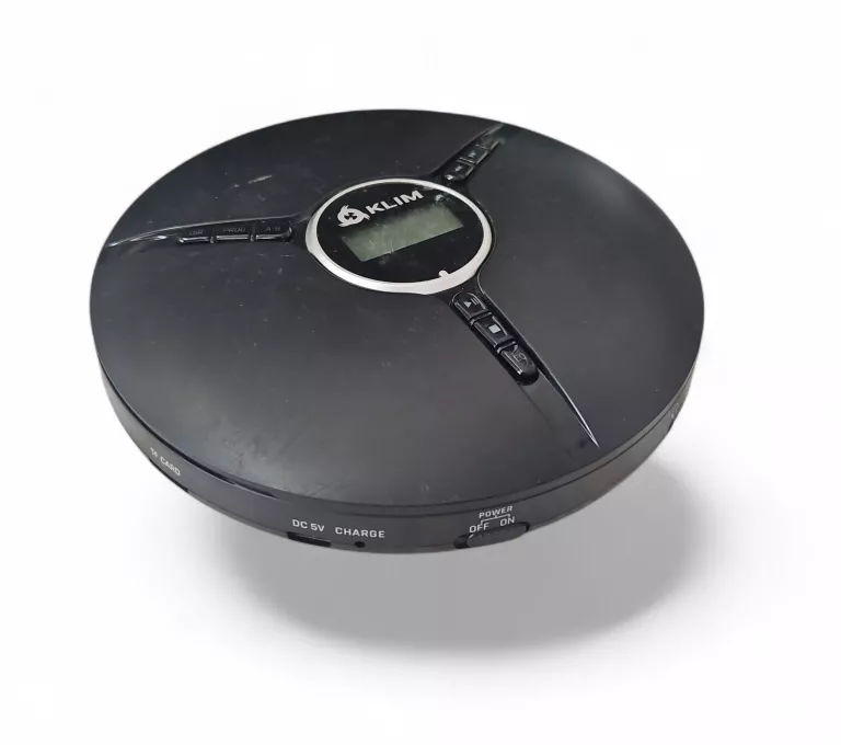 DISCMAN PRZENOŚNY ODTWARZACZ CD Z WBUDOWANĄ BATERIĄ SŁUCHAWKI KLIM