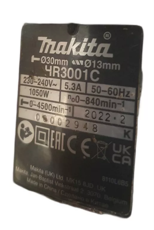 MŁOTOWIERTARKA MAKITA HR3000C