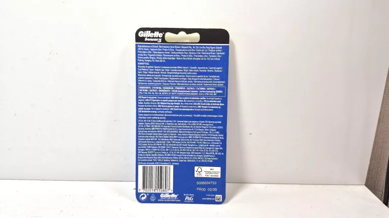MASZYNKA GILLETTE SENSOR 3 + WKŁADY 6SZT #ZAPAKOWANE