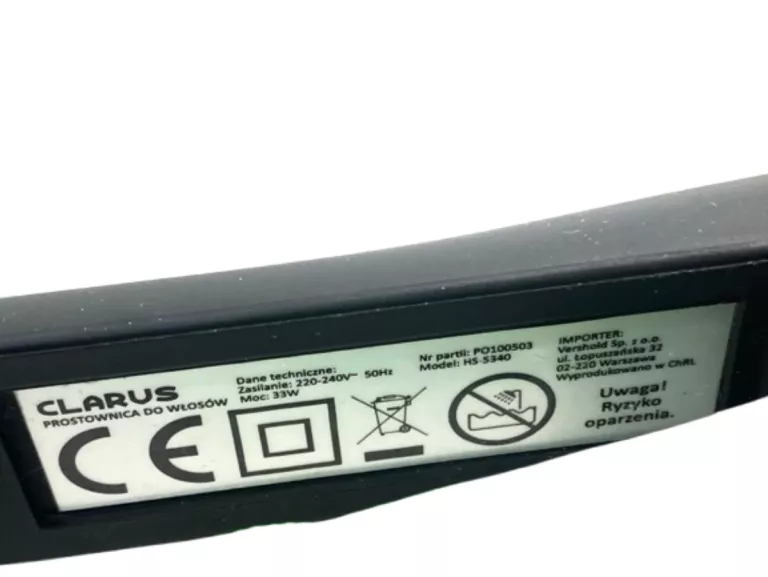 PROSTOWNICA CLARUS HS-5340