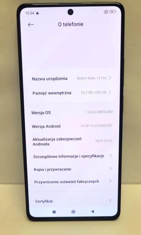TELEFON REDMI NOTE 13 PRO 256GB - MAŁA WADA EKRANU