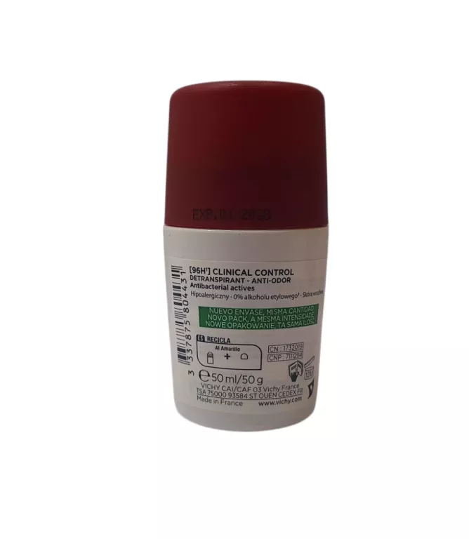 VICHY CLINICAL CONTROL ANTYPERSPIRANT DLA KOBIET W KULCE 96H