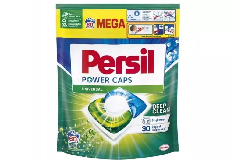 UNIWERSALNE KAPSUŁKI DO PRANIA PERSIL POWER CAPS UNIVERSAL 60 PRAŃ