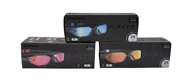 DECATHLON OKULARY DO PŁYWANIA MIX KOLORÓW B-FAST