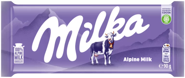 MILKA CZEKOLADA MLECZNA ALPINE MILK 90 G