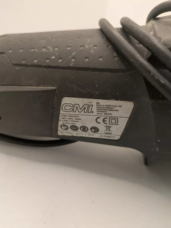 SZLIFIERKA KĄTOWA CMI C-WIS 1200/125C