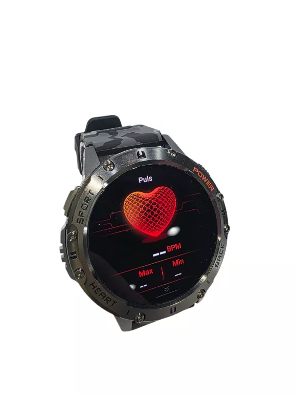 SMARTWATCH ZEGAREK POLSKIE MENU ROZMOWY SPORT K-65