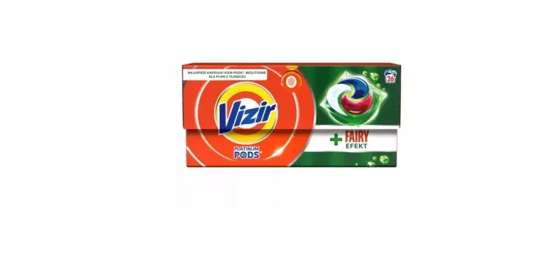 VIZIR + FAIRY EFFECT PODS KAPSUŁKI DO PRANIA, 26 PRAŃ