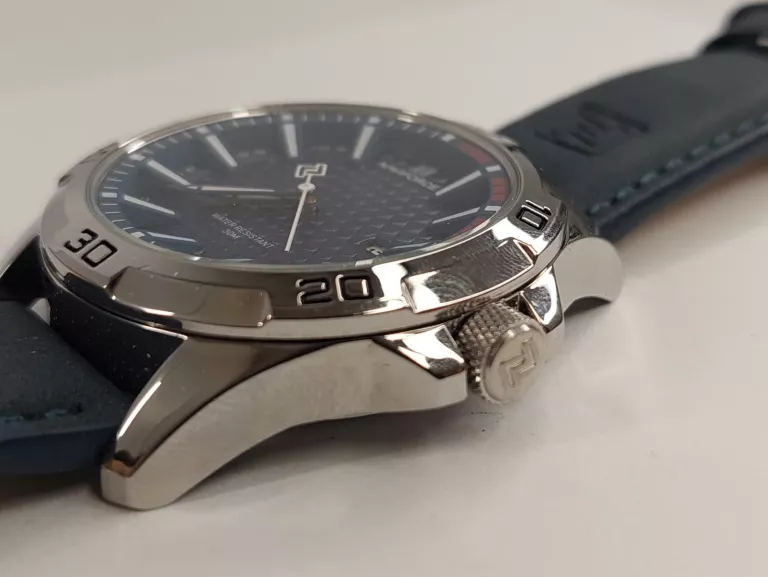 MASYWNY NIEBIESKI ZEGAREK NAVIFORCE NF8023 WOJSKOWY STYL, DATOWNIK