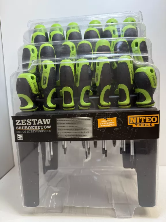 ZESTAW ŚRUBOKRĘTÓW NITEO TOOLS 26