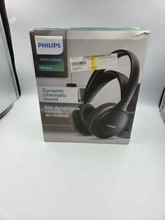 SŁUCHAWKI BEZPRZEWODOWE PHILIPS SHC5200/10 NAUSZNE CZARNY