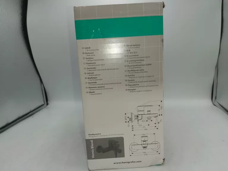 BATERIA UMYWALKOWA HANSGROHE VERNIS BLEND 71440670 PUDEŁKO