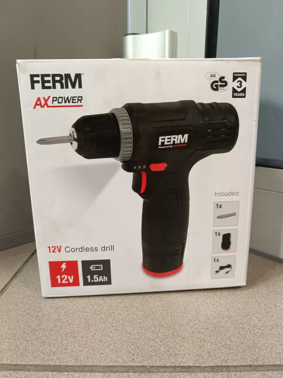 WKRĘTARKA FERM ZASILANIE AKUMULATOROWE 12 V CDM1183