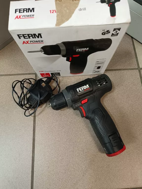 WKRĘTARKA FERM ZASILANIE AKUMULATOROWE 12 V CDM1183