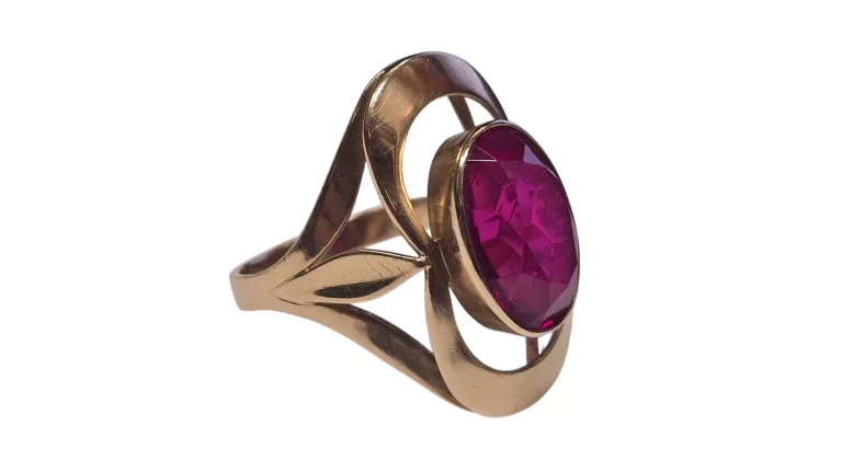 ZŁOTY PIERŚCIONEK 585 14K ROZMIAR 18 6,38G RÓŻOWE ZŁOTO