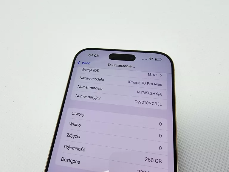 APPLE IPHONE 16 PRO MAX 256GB 100% GWARANCJA