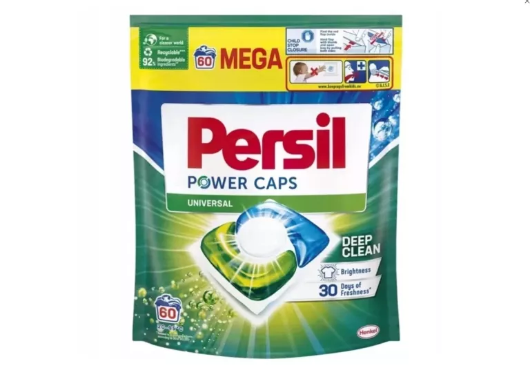 UNIWERSALNE KAPSUŁKI DO PRANIA PERSIL POWER CAPS UNIVERSAL 60 PRAŃ