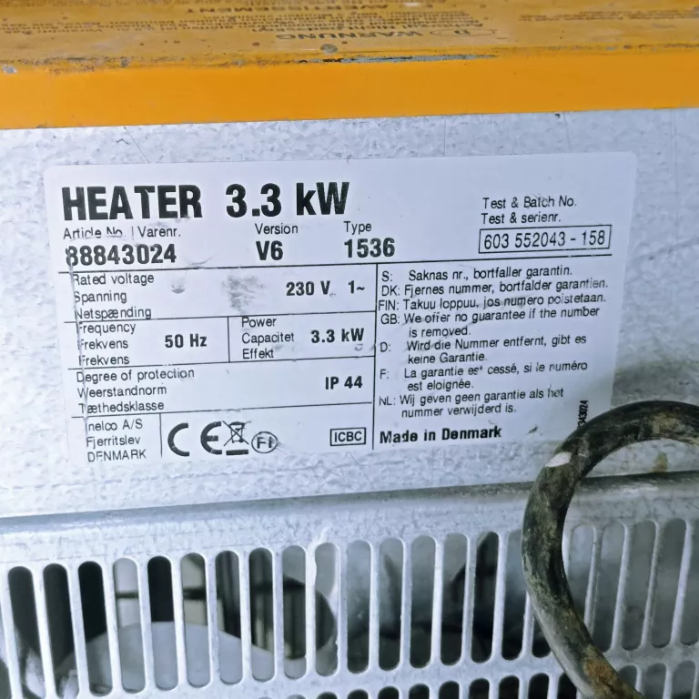 NAGRZEWNICA HEATER 3.3 KW