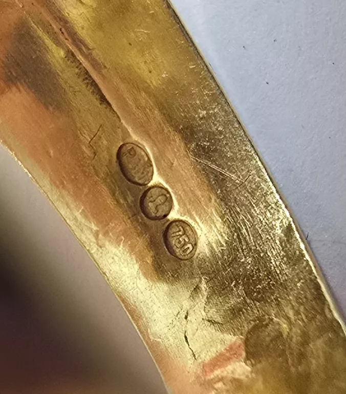 CIEKAWY ZŁOTY MĘSKI SYGNET PRÓBY 750 / R. 23 / 9,15G!
