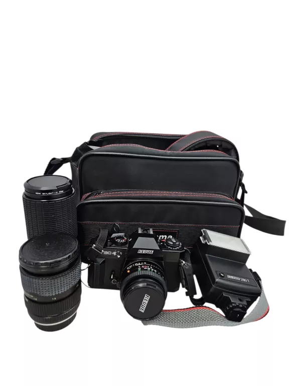 APARAT REVUE SC4 + 3 OBIEKTYWY + TORBA