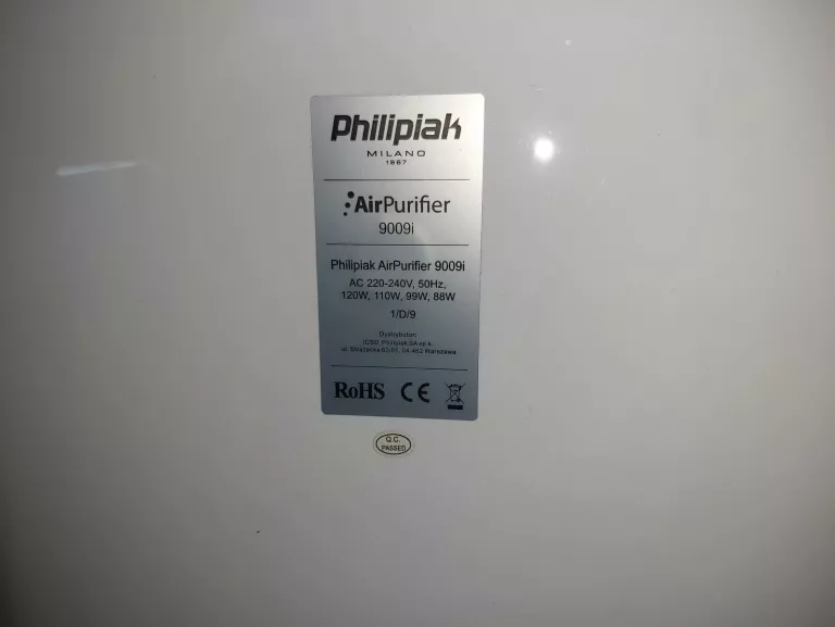 OCZYSZCZACZ POWIETRZA PHILIPIAK AIR PURIFIER 9009I, OKAZJA!!!