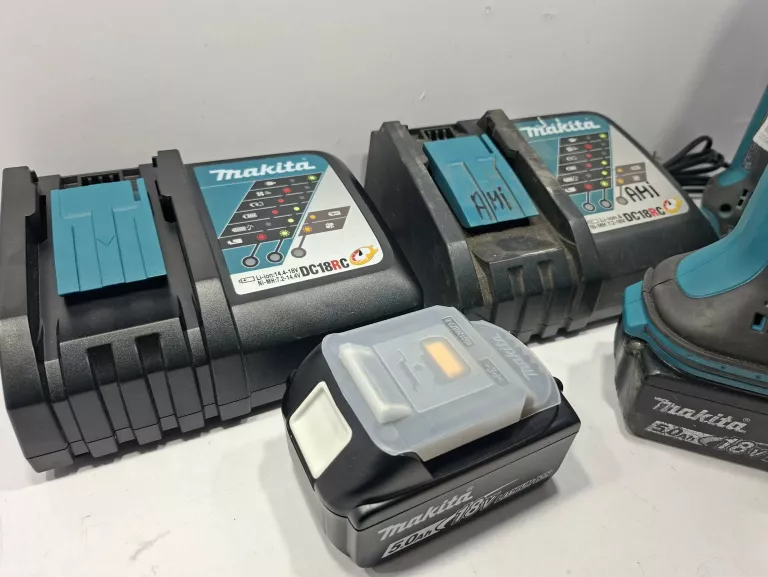 KOMPLET MAKITA BF MOTOR 2 X DJN161 1X GA504 1 X DJS101 +BL1850 + 2X ŁAD