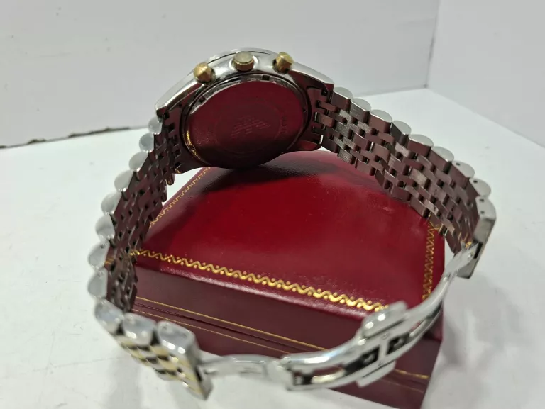 EMPORIO ARMANI Z GRANATOWĄ TARCZĄ ZEGAREK MĘSKI AR6088