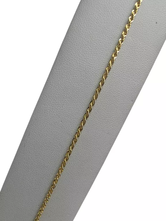 ZŁOTA BRANSOLETKA KORDEL! [P585 1,13G DŁ.19CM]