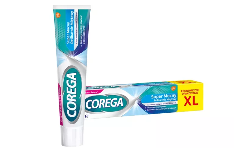 COREGA SUPER MOCNY DELIKATNIE MIĘTOWY KREM DO PROTEZ ZĘBOWYCH 70 G
