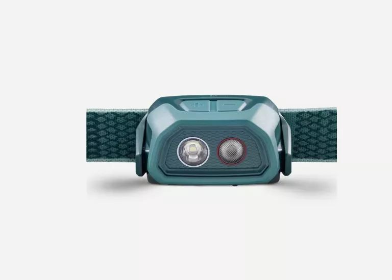LAMPKA CZOŁÓWKA TREKKINGOWA FORCLAZ HL500 USB V3 - 300 LUMENÓW ZIELONA