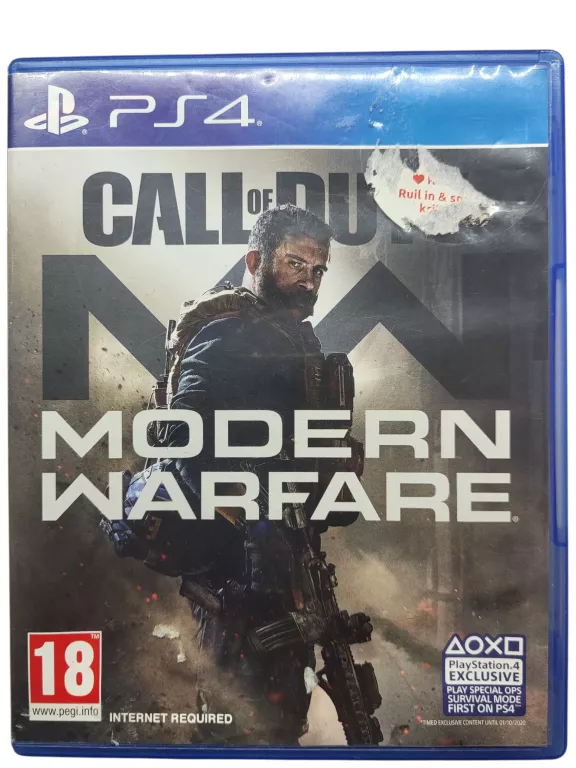 CALL OF DUTY MODERN WARFARE PS4 5030917285189