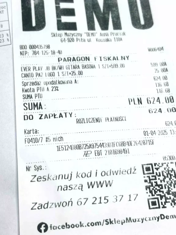 GITARA BASOWA EVER PLAY JB Z GWARANCJĄ!!!