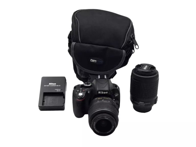 LUSTRZANKA NIKON D5100 FULL HD LCD APS-C CMOS 16,2MP + 2 OBIEKTYWY 17443 K