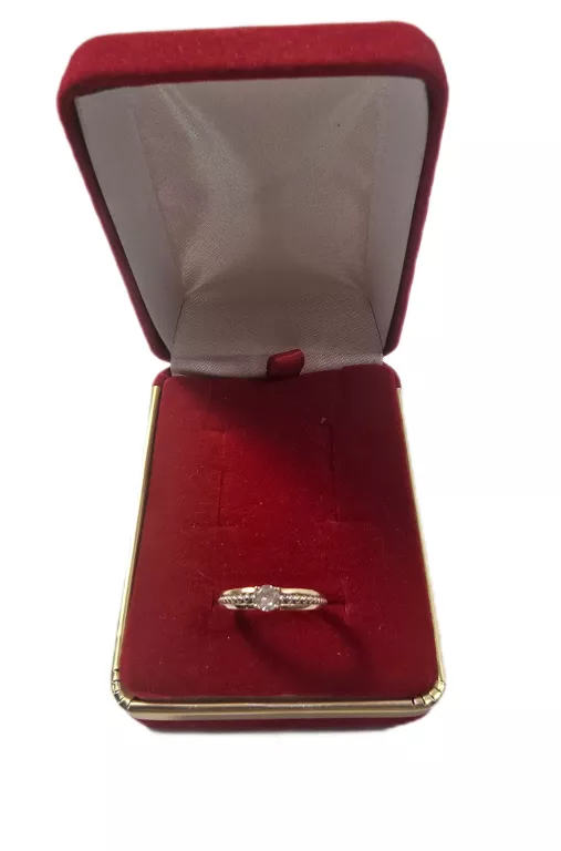ZŁOTY PIERŚCIONEK PRÓBY 585 / R. 13 / 1,77G!