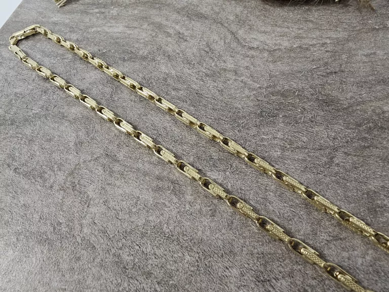 ŁAŃCUSZEK MĘSKI PRÓBY 585 WAGA 15,27 DŁ.62CM