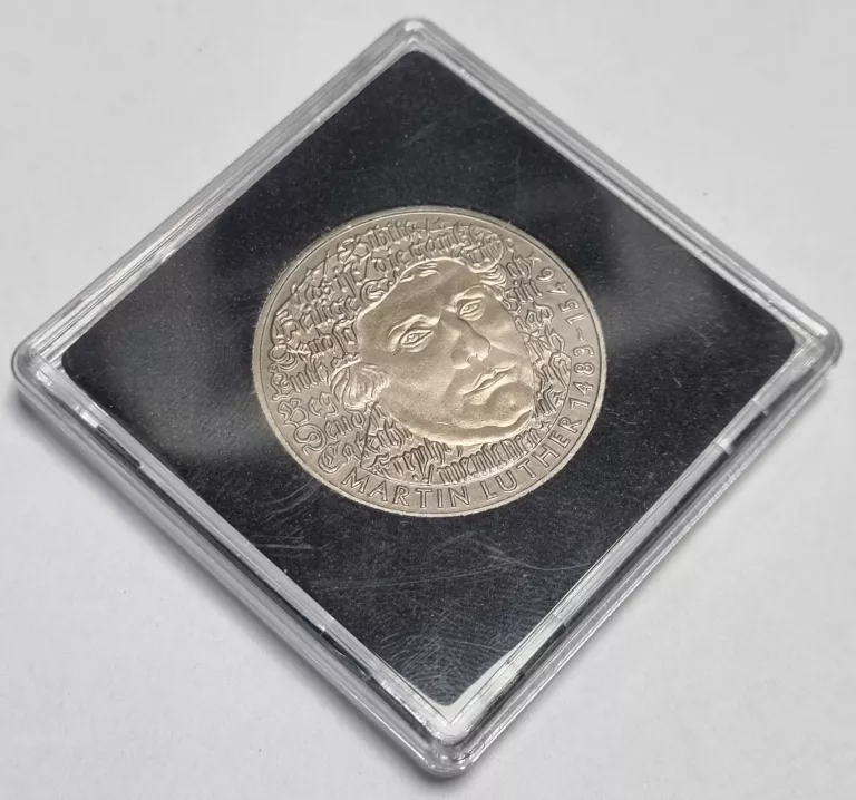 MONETA 5 MAREK - 1483-1546 - MARTIN LUTHER - 1983 ROK